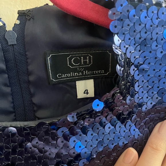 Carolina Herrera vintage sequin shift dress - Picture 2 of 3